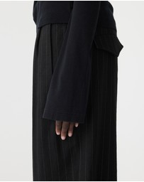 Bassike - Front Seam Rib Long Sleeve T-Shirt