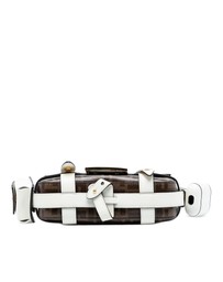 Pre-Loved by Azura Reborn - Pre-Loved Mini Zucca Glazed Fabric Cage Baguette Satchel
