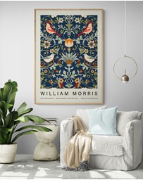 Inka Arthouse - Flowers & Birds by William Morris Art Print