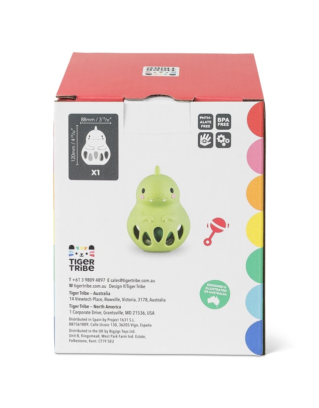 Tiger Tribe - Silicone Rattle - Dino