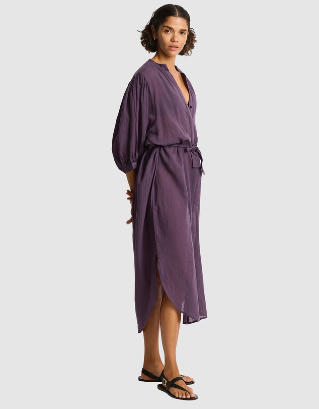 Sea Level Australia - Salt Boho Long Shirt Dress