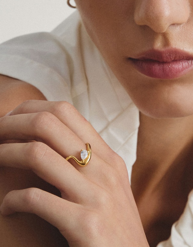 THOMAS SABO - THOMAS SABO Ring with zirconia in teardrop shape