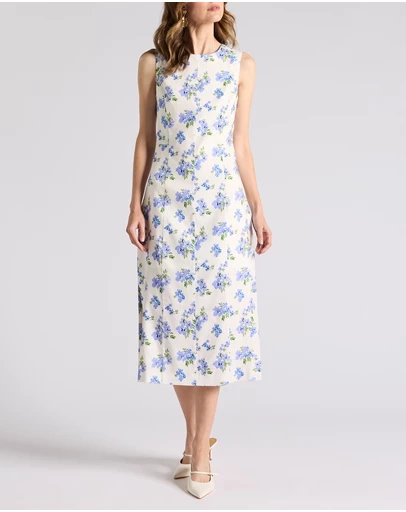 David Lawrence - Jacinda Stretch Linen Dress