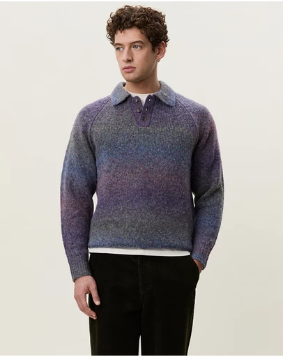 Les Deux - Gradient Knitted Polo