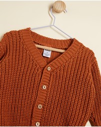 Dukes and Duchesses Apparel - Chunky Knit Cardigan - Babies-Kids