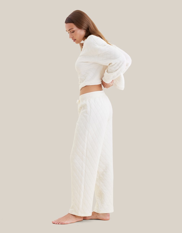 Papinelle - Quilted Cotton Straight Leg Pant