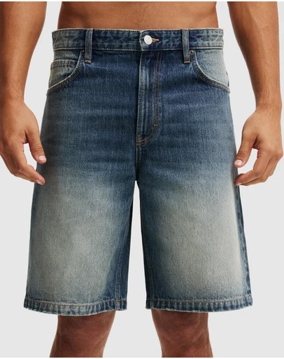 Cotton On - Baggy Denim Shorts