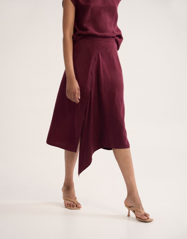 Oxford - Ronja Cupro Draped Skirt