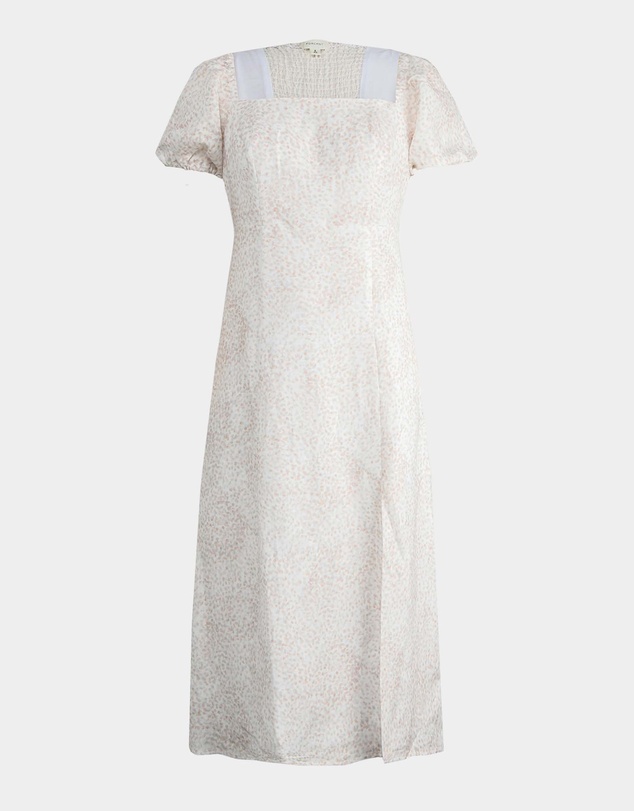 Forcast - Hazy Linen Puff Sleeve Dress