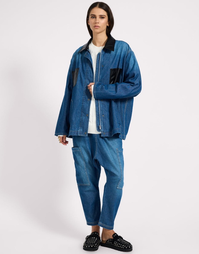 ONE TEASPOON - My Boyfriends Denim Shacket - Blue Pasadena
