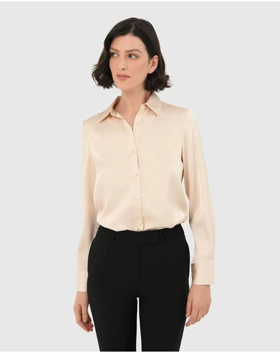 Forcast - Leon Loose Fit Satin Blouse