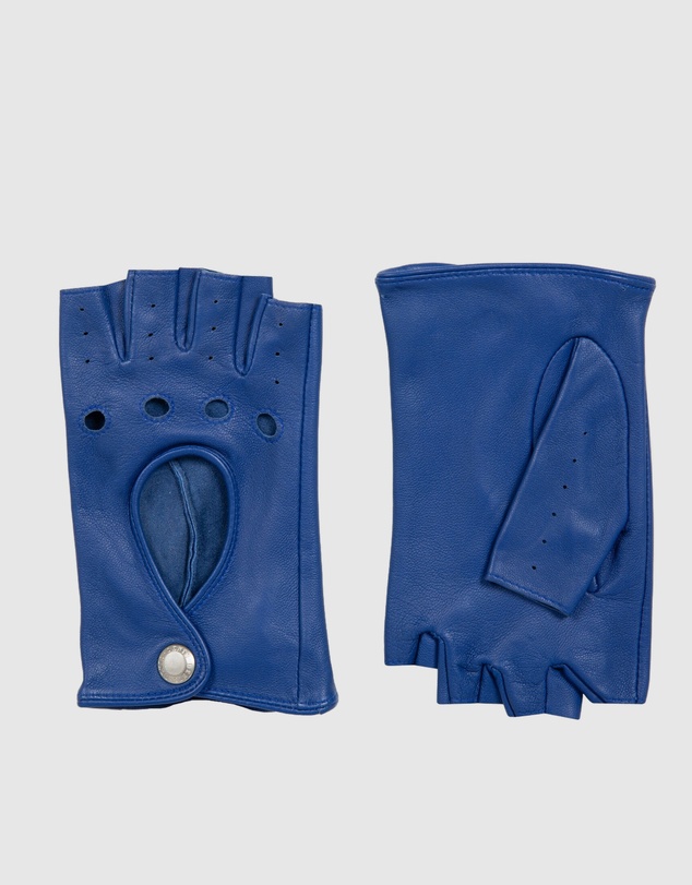 DENTS - Fingerless Keyhole Leather Driving Gloves