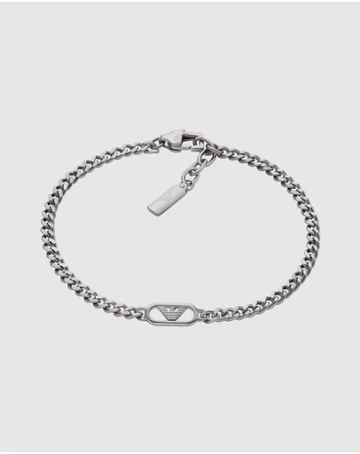 Emporio Armani - Emporio Armani Silver-Tone Bracelet