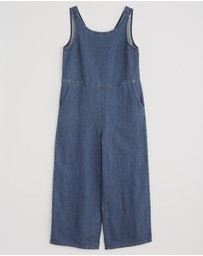 Seasalt - Seasalt Cornwall Blue Salt Air Wide Leg Jumpsuit