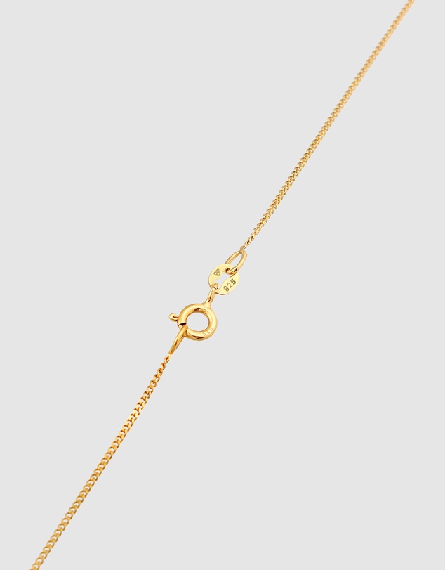 Elli Jewelry - Necklace Drop Pendant Classic with Freshwater Cultured Pearl in 925 Sterling Silver Gold Plated