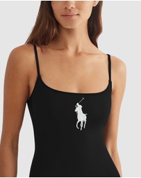 Polo Ralph Lauren - Kennedy High Leg Low Back One-Piece Swimsuit
