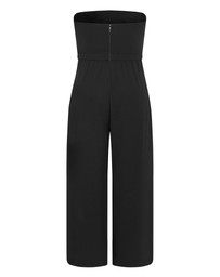 City Chic - Plus size Attract Strapless Jumpsuit - black