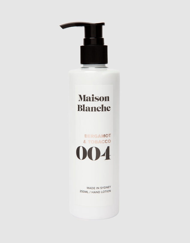 Maison Blanche - 004 Bergamot & Tobacco - Hand Lotion