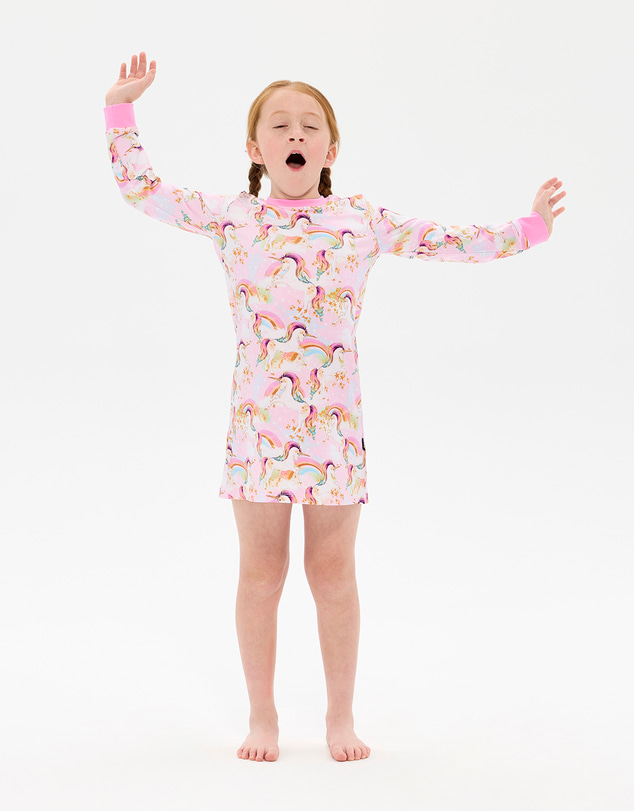 Rock Your Kid - Unicorn Pony Colour Pop Long Sleeve Lily Nightie
