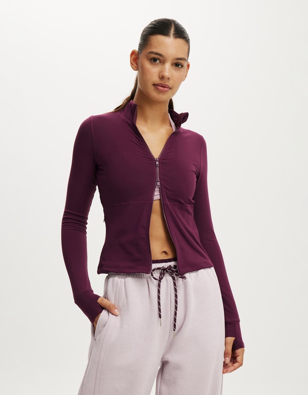 Cotton On Body Active - Active Core Zip Through Long Sleeve