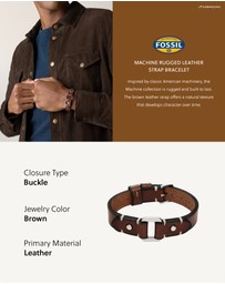 Fossil - Machine Brown Bracelet