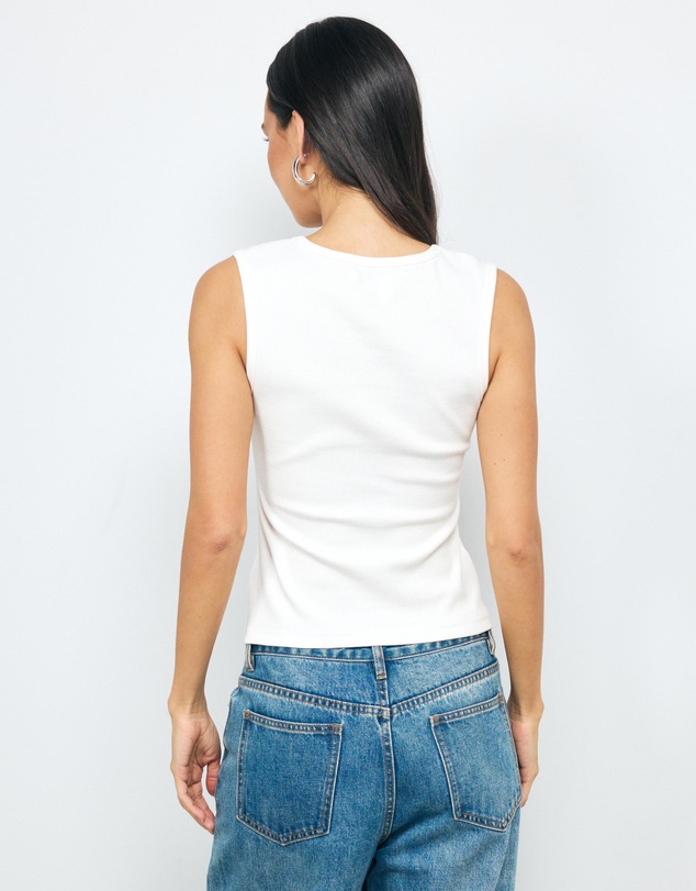 AERE - Cotton V Neck Tank