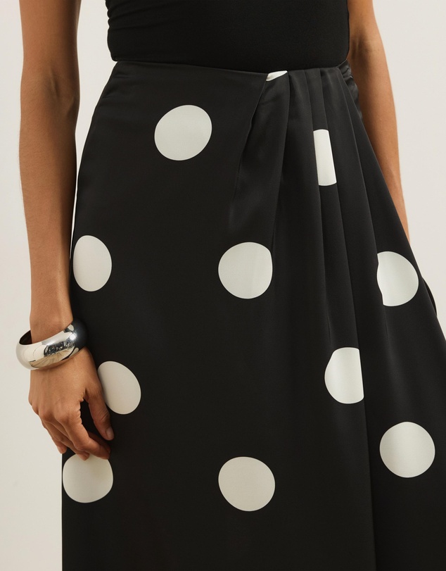 Atmos&Here - Nara Polka Dot Midi Skirt