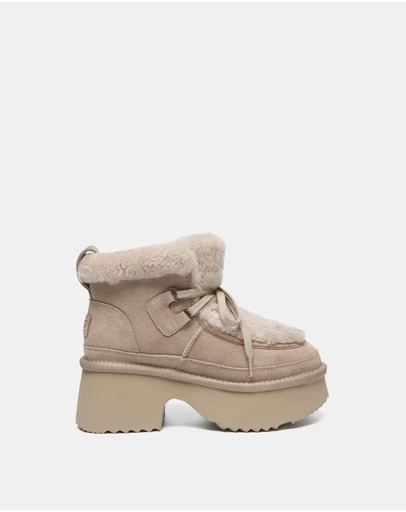 EVERAU - Australian Shepherd Ugg Bumpy Cow Suede Upper Fashion Boots