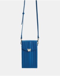 Wolf - Wolf Mimi Phone Case with Wristlet & Lanyard Blue