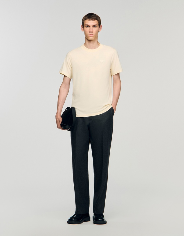 Sandro - Single Coeur Tee Shirt