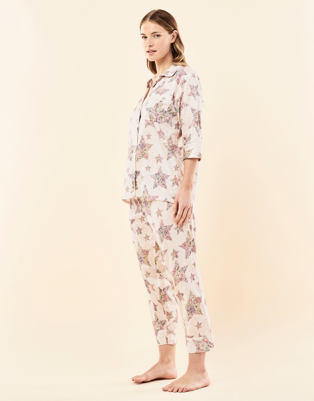 Papinelle - Floral Star Crop PJ Set