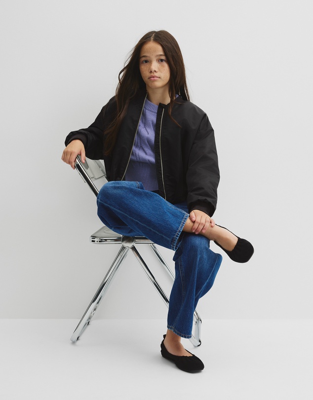 Country Road - Teen Gathered Bomber Jacket