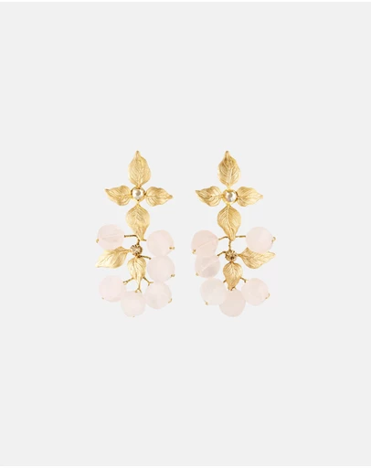 Stephanie Browne - Siam Earrings in Rose
