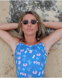 Salty Johnson - Squiggles Thin Strap One Piece