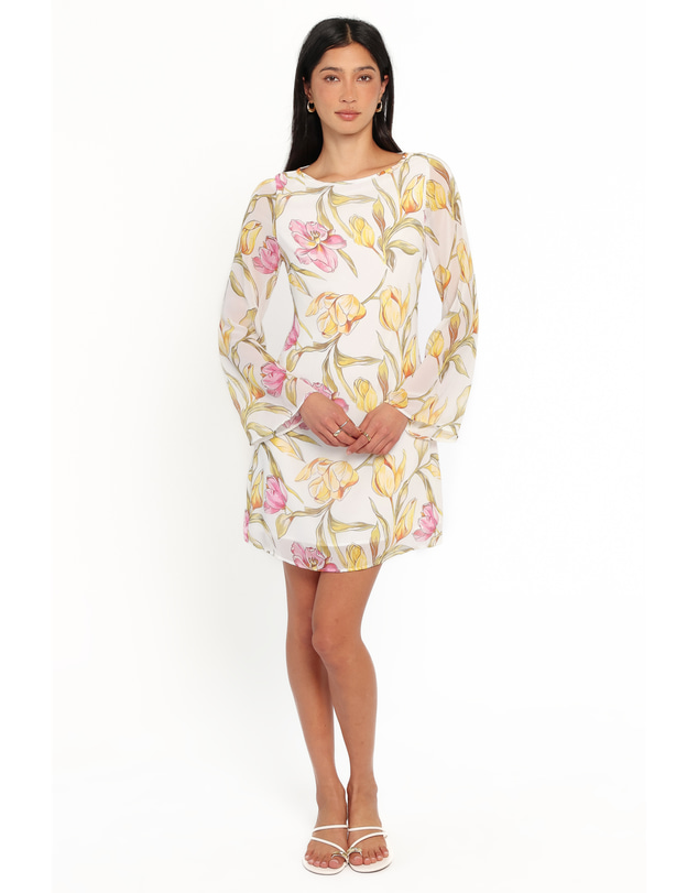Petal & Pup - Wynona Mini Dress - Yellow Floral