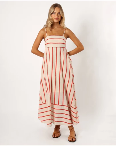 Petal & Pup - Brea Maxi Dress - Cream Stripe