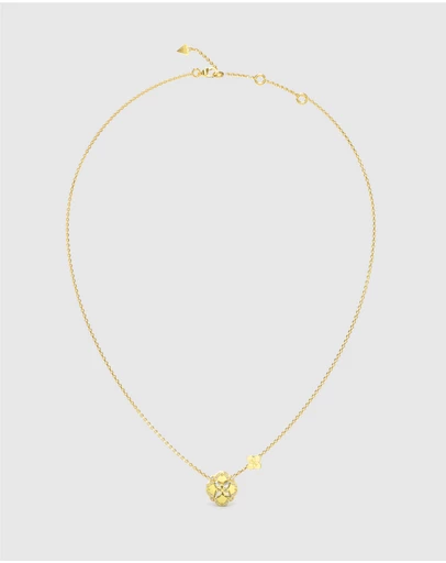 GUESS - Gold-Tone Wild Flower Necklace