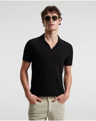 Calibre - Tech Shoulder Trim Polo Black