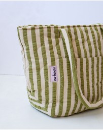 Mosey Me - Pistachio Seersucker Quilted Bag
