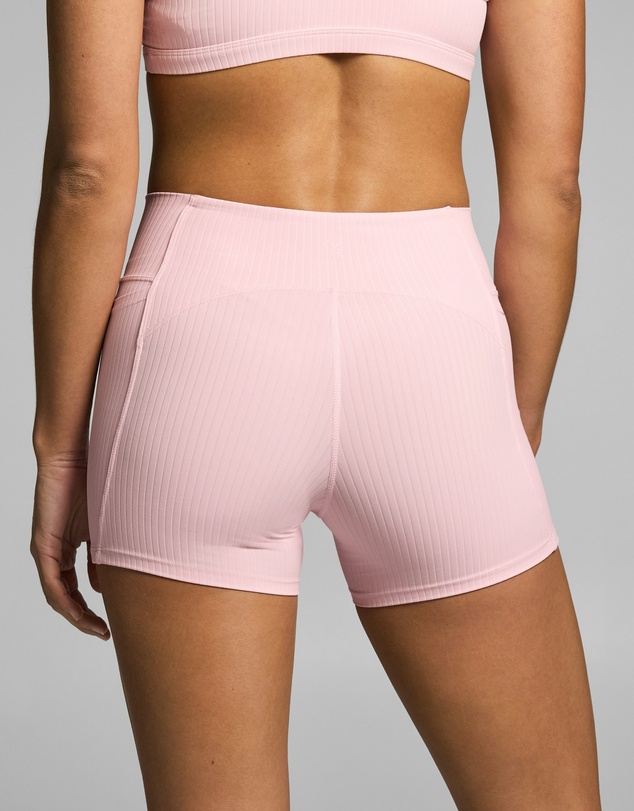 Rockwear - Mid Rise Luxe Rib Pocket Booty Shorts