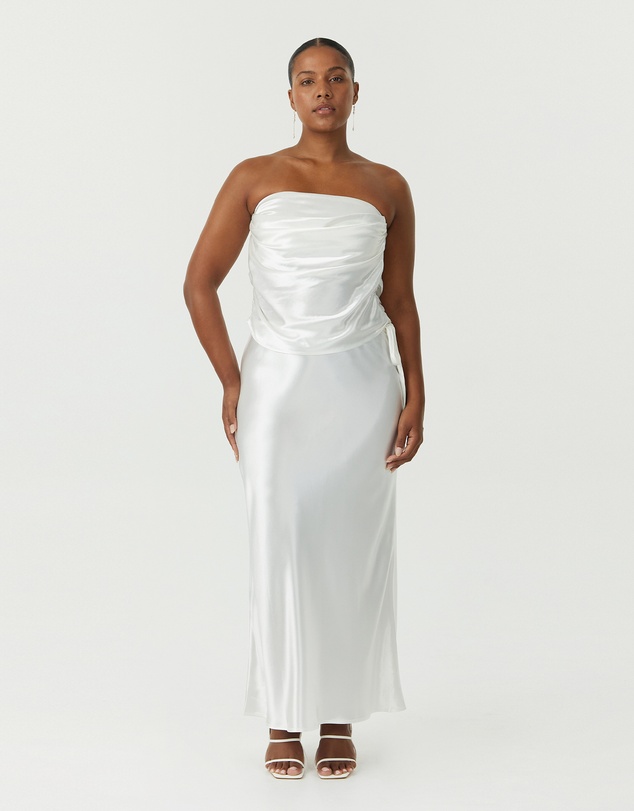 Third Form - Satin Drape Bustier