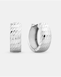 Michael Hill - 11mm Huggie Earrings in 10kt White Gold