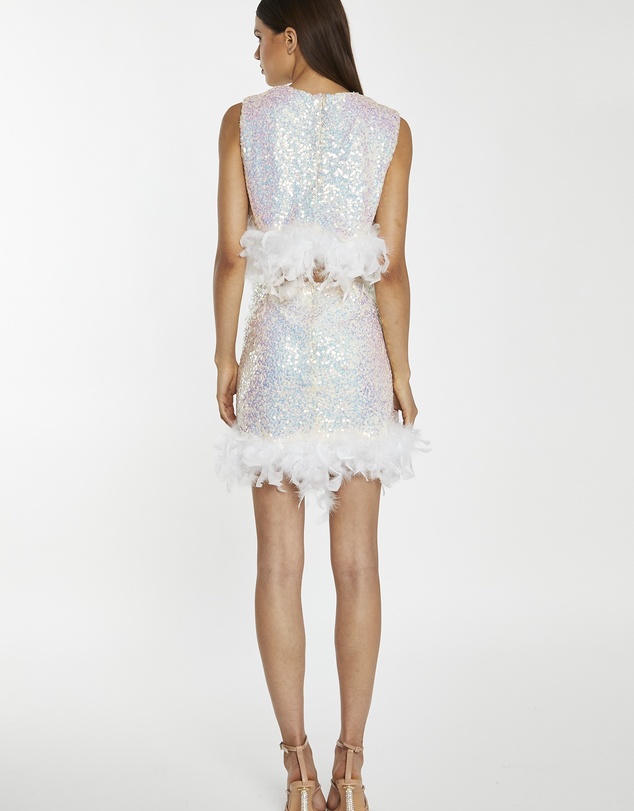 Glamorous - Feather trim mini skirt