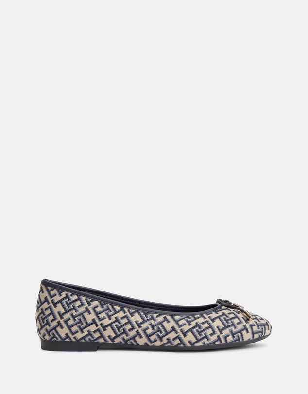 Tommy Hilfiger - Martina Charm Jacquard Ballerina Flats - Women's