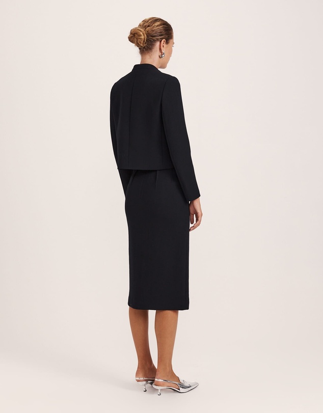 SABA - Raya Wool Crepe Cropped Jacket