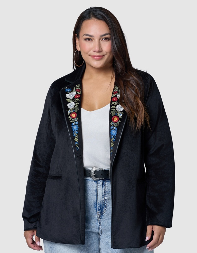 The Poetic Gypsy - Dreamscape Velvet Blazer