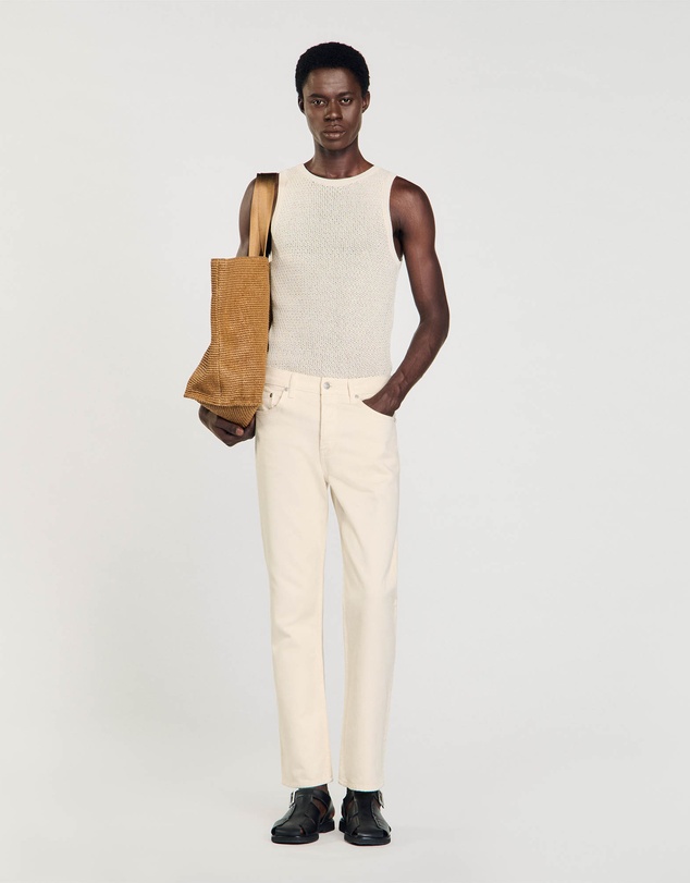 Sandro - Regular Ecru Jeans