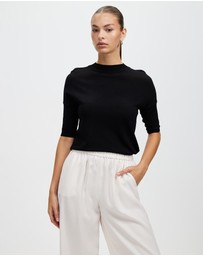 White By FTL - New Jewel Knit Top