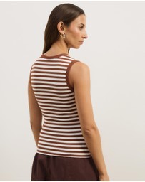 Atmos&Here - Deep V-Neck Tank Top