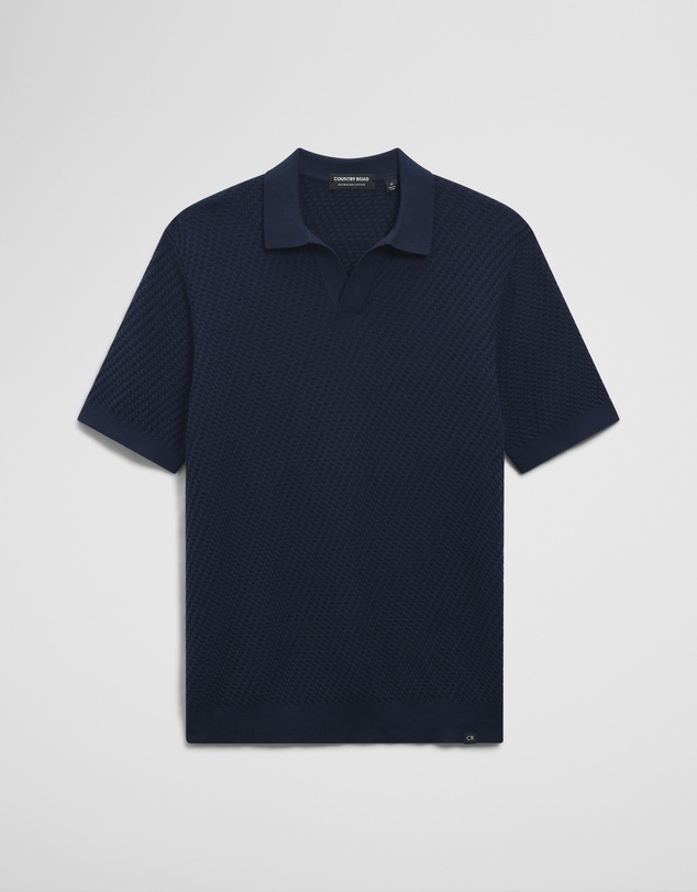 Country Road - Australian Cotton Basket Knit Polo